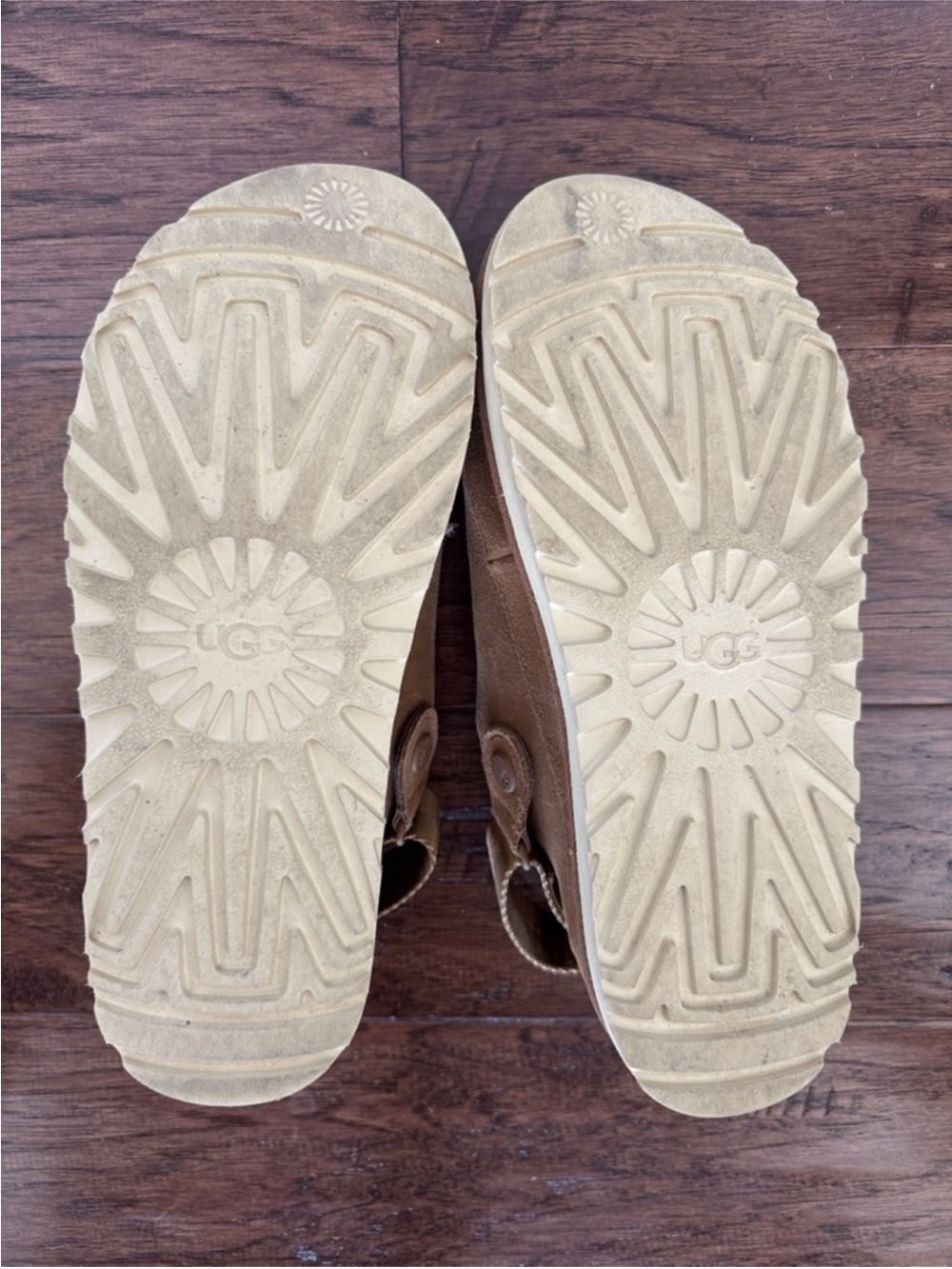 UGG Chestnut Suede Backstrap Clogs - Picture 4 of 4